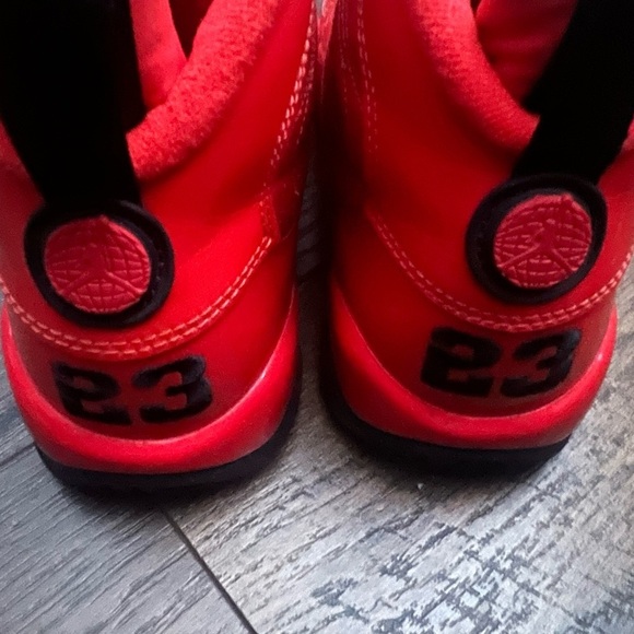 Nike Jordan Youth Air 9 Retro Chile Red Size 4 - Picture 4 of 6